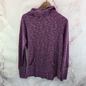 Marmot Shirt Womens Medium Purple Hooded Long Sleeve Spacedye Hoodie